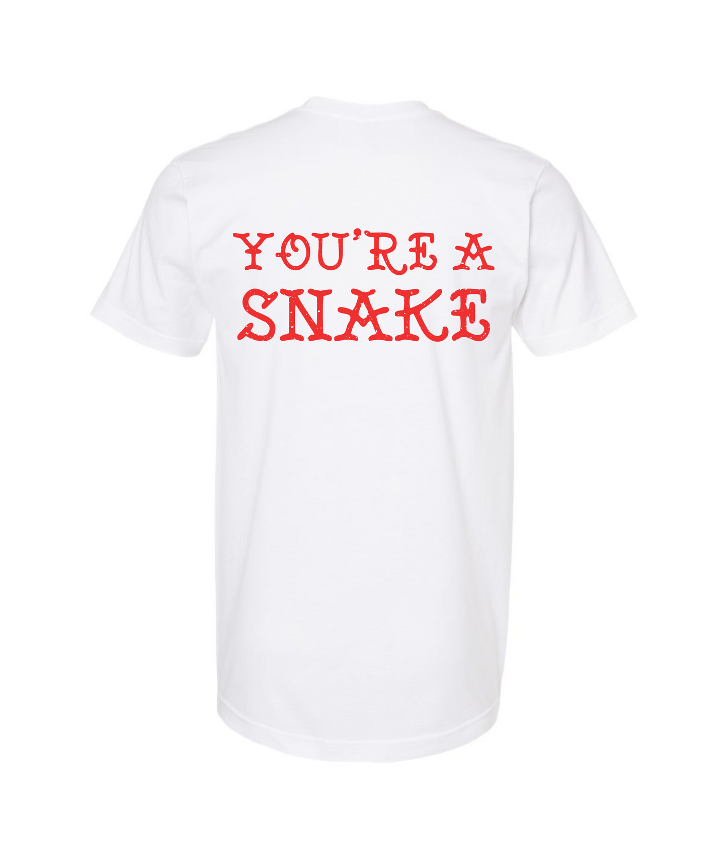 V-RELTOP - YOU'RE A SNAKE - White T Shirt