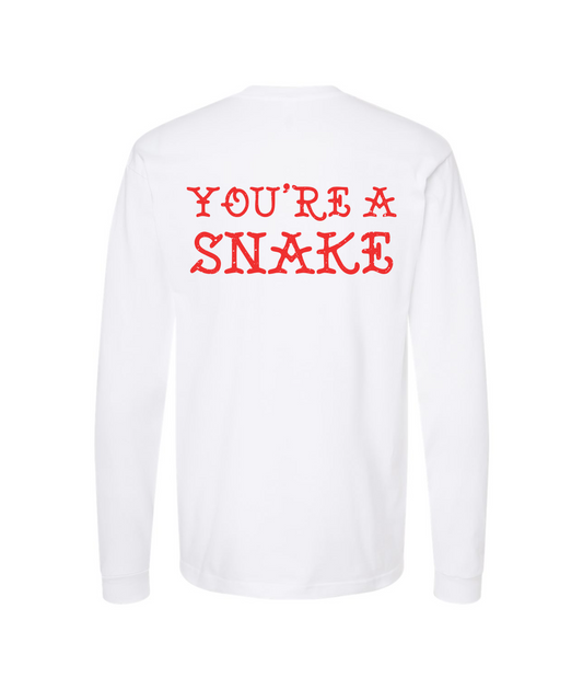 V-RELTOP - YOU'RE A SNAKE - White Long Sleeve T