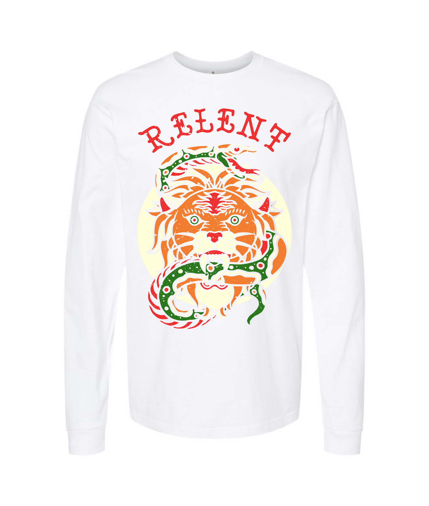 Relent - YOU'RE A SNAKE - White Long Sleeve T