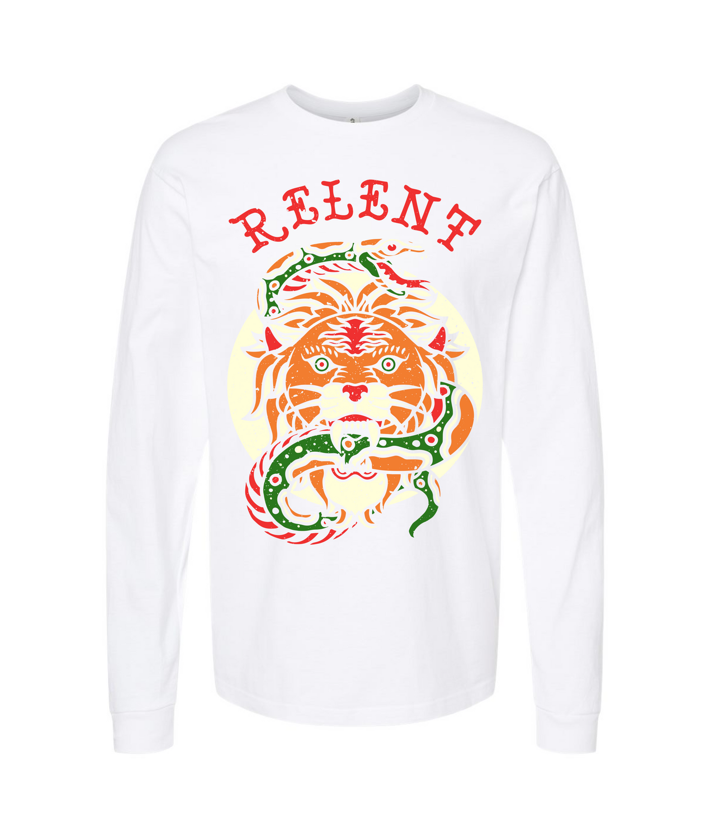 V-RELTOP - YOU'RE A SNAKE - White Long Sleeve T