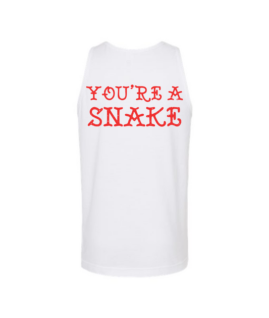 V-RELTOP - YOU'RE A SNAKE - White Tank Top
