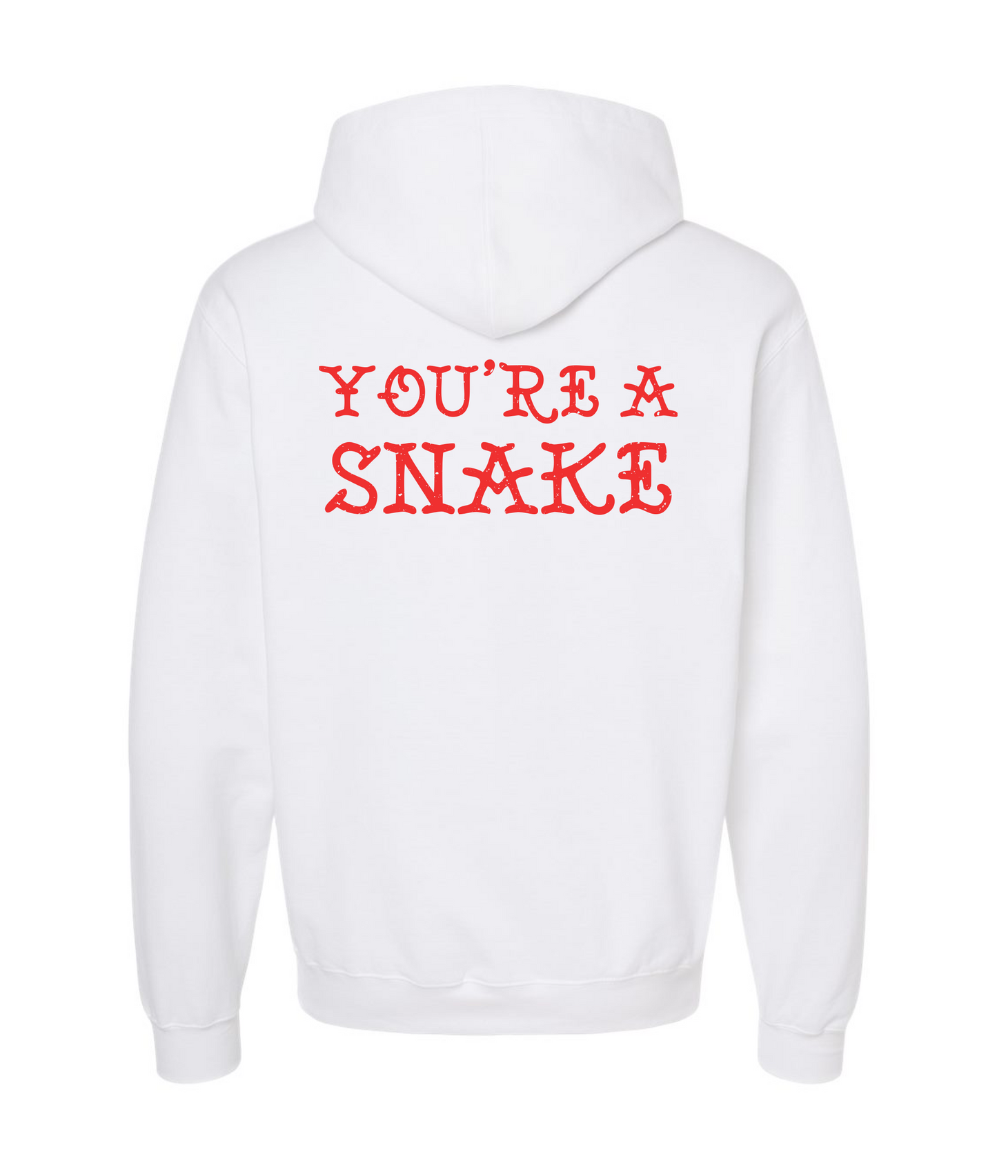 V-RELTOP - YOU'RE A SNAKE - White Hoodie