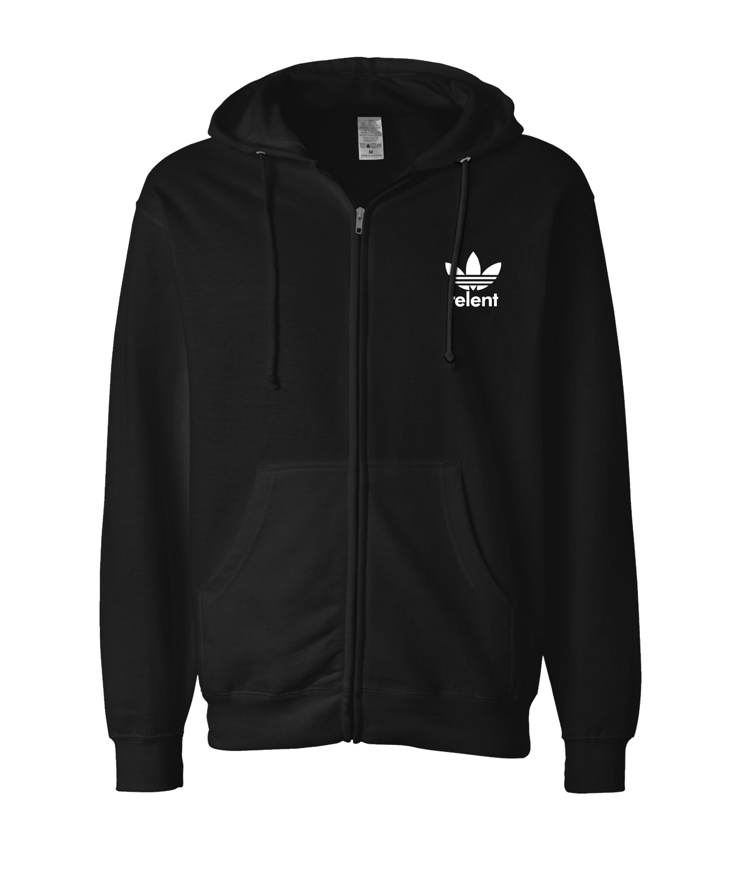 V-RELTOP - RELENT - Black Zip Up Hoodie