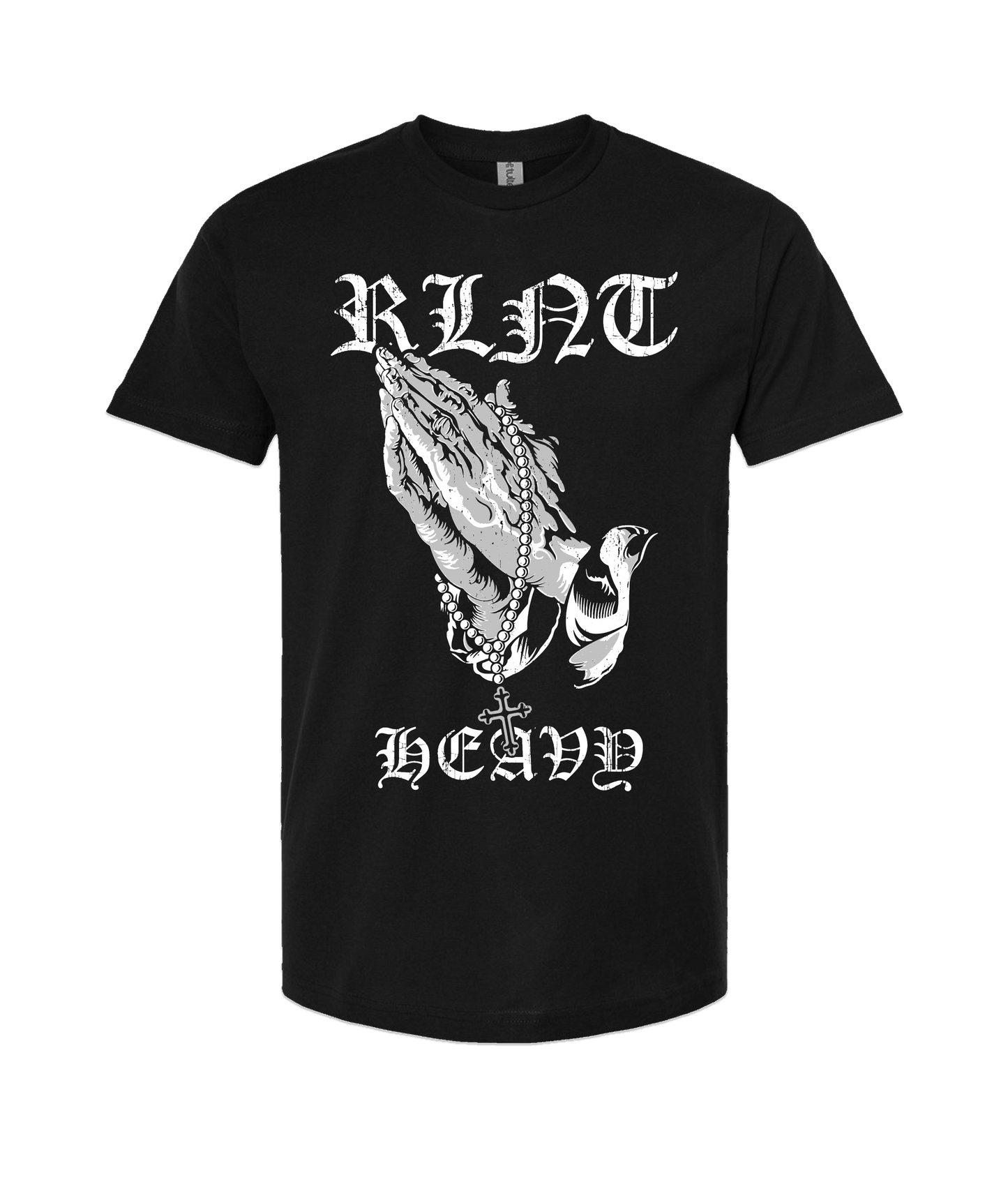 V-RELTOP - PRAYER HANDS - Black T-Shirt