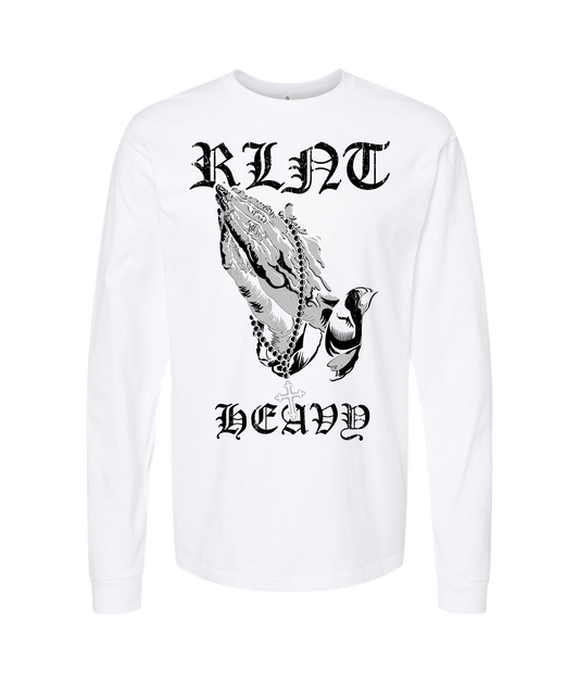 V-RELTOP - PRAYER HANDS - White Long Sleeve T
