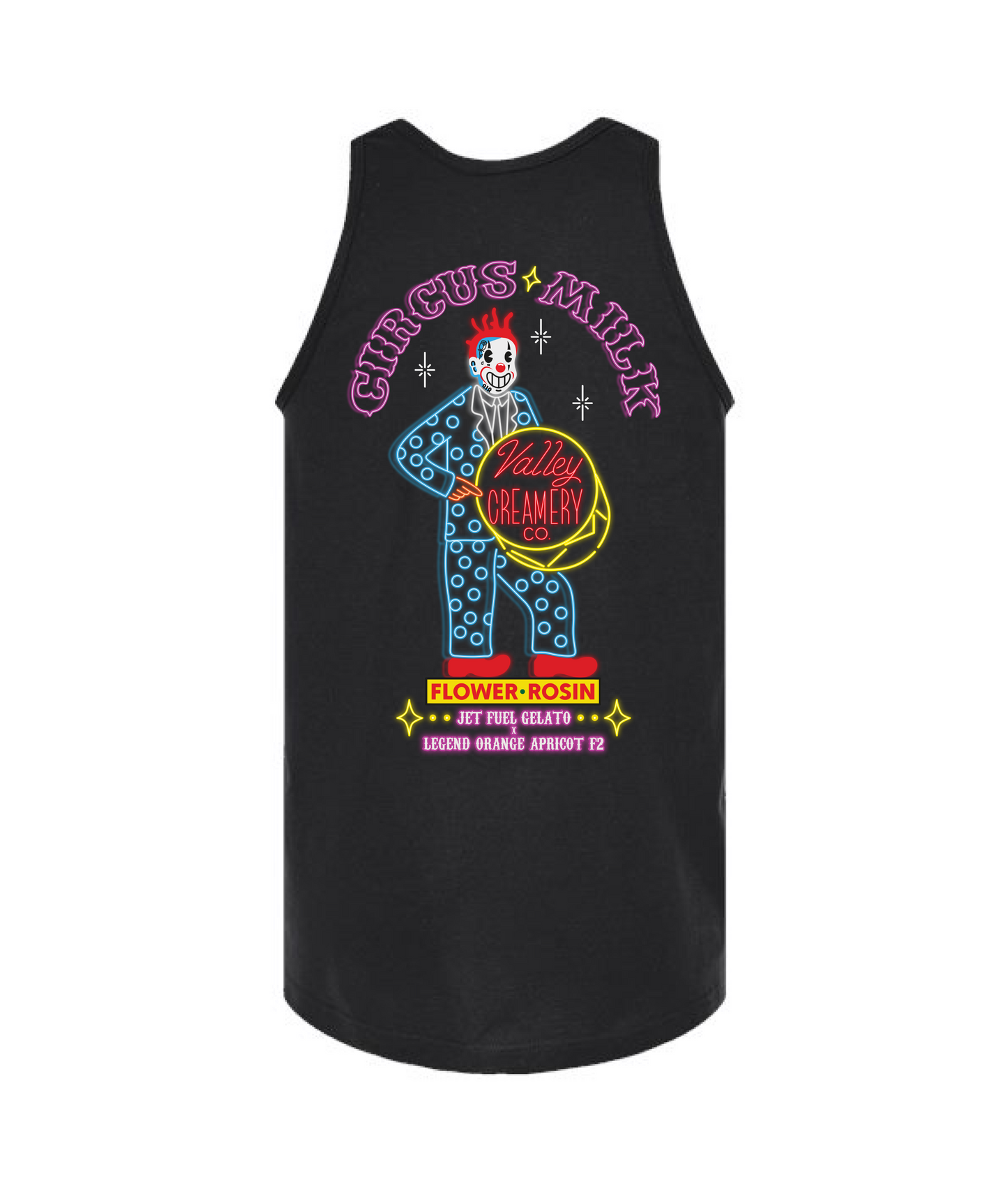 Valley Creamery Cannabis Co. - Circus Milk - Black Tank Top