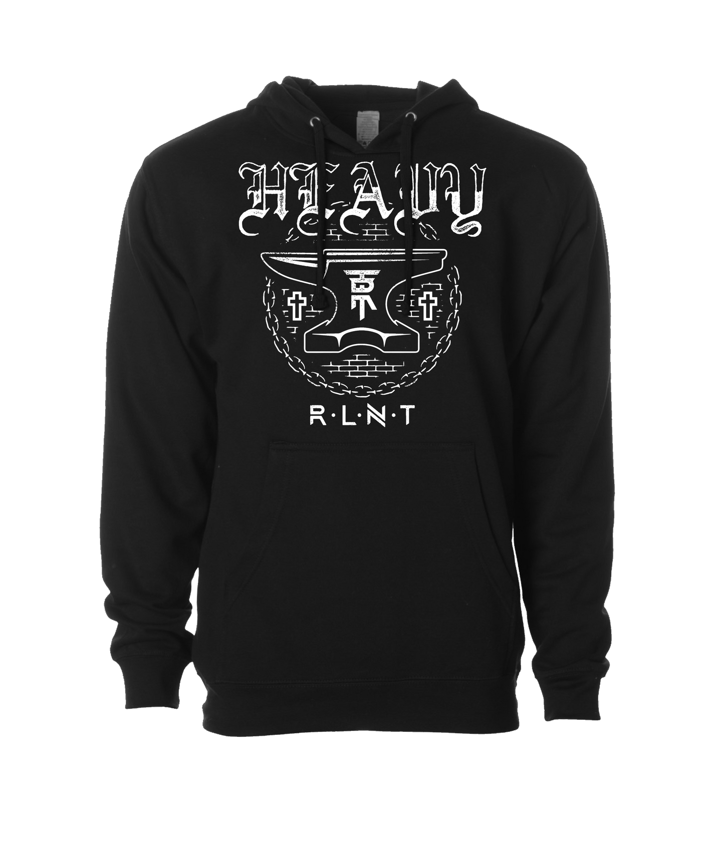 V-RELTOP - HEAVY - Black Hoodie