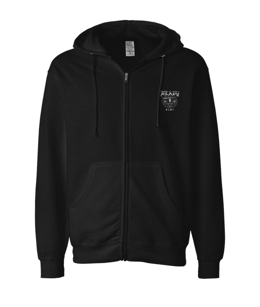 V-RELTOP - HEAVY - Black Zip Up Hoodie