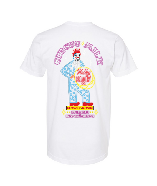 Valley Creamery Cannabis Co. - Circus Milk - White T-Shirt