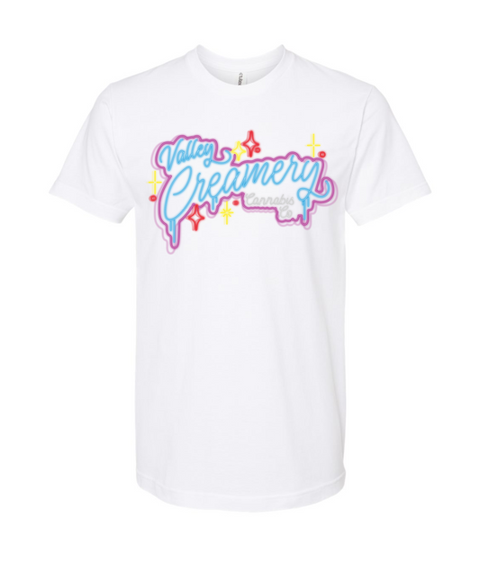 Valley Creamery Cannabis Co. - Circus Milk - White T-Shirt