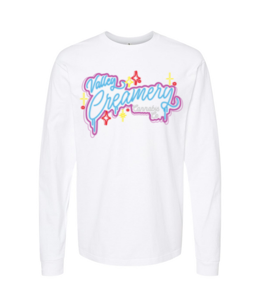 Valley Creamery Cannabis Co. - Circus Milk - White Long Sleeve T