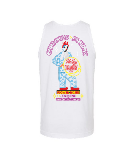 Valley Creamery Cannabis Co. - Circus Milk - White Tank Top