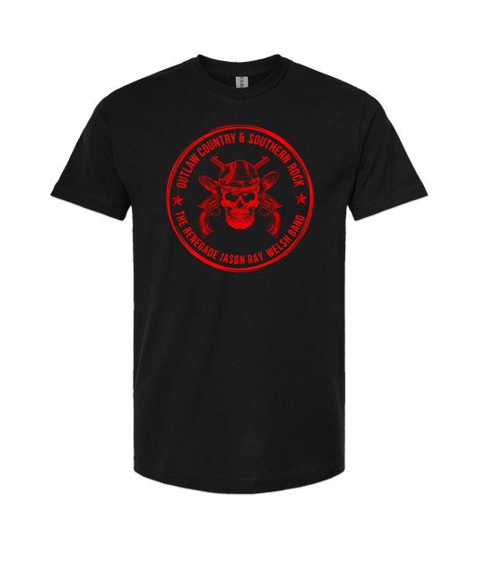 The Renegade Jason Ray Welsh Band - Round Logo - Black T-Shirt