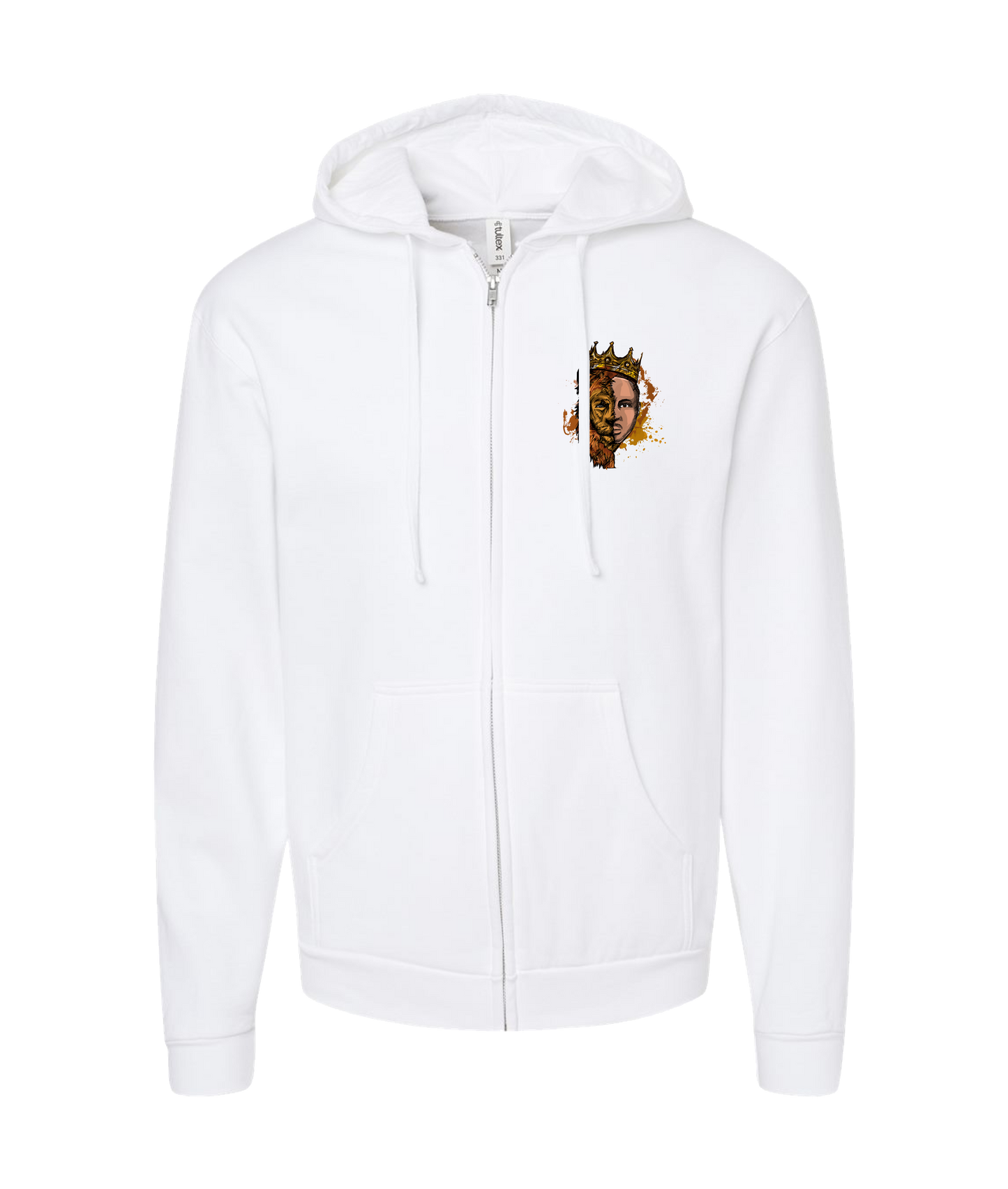 Rich Ruler - Pay Me In Gold - White Zip Up Hoodie