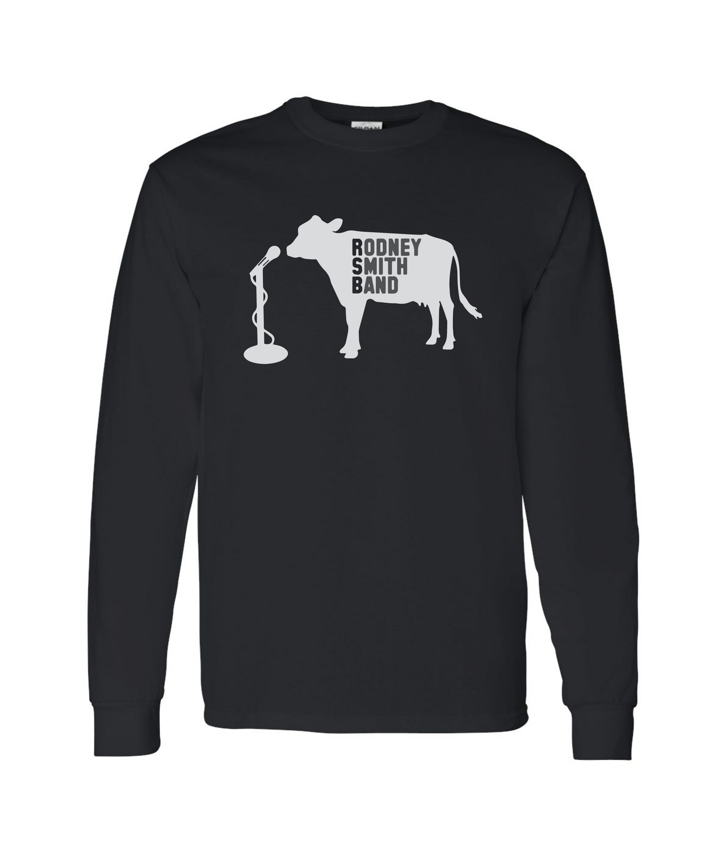 Rodney Smith Band - Cow Logo - Black Long Sleeve T