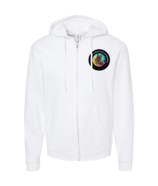 Right TurnClyde "Brucie Gear" Merchandise - Right TurnClyde "Brucie Gear" Merchandise - White Zip Up Hoodie