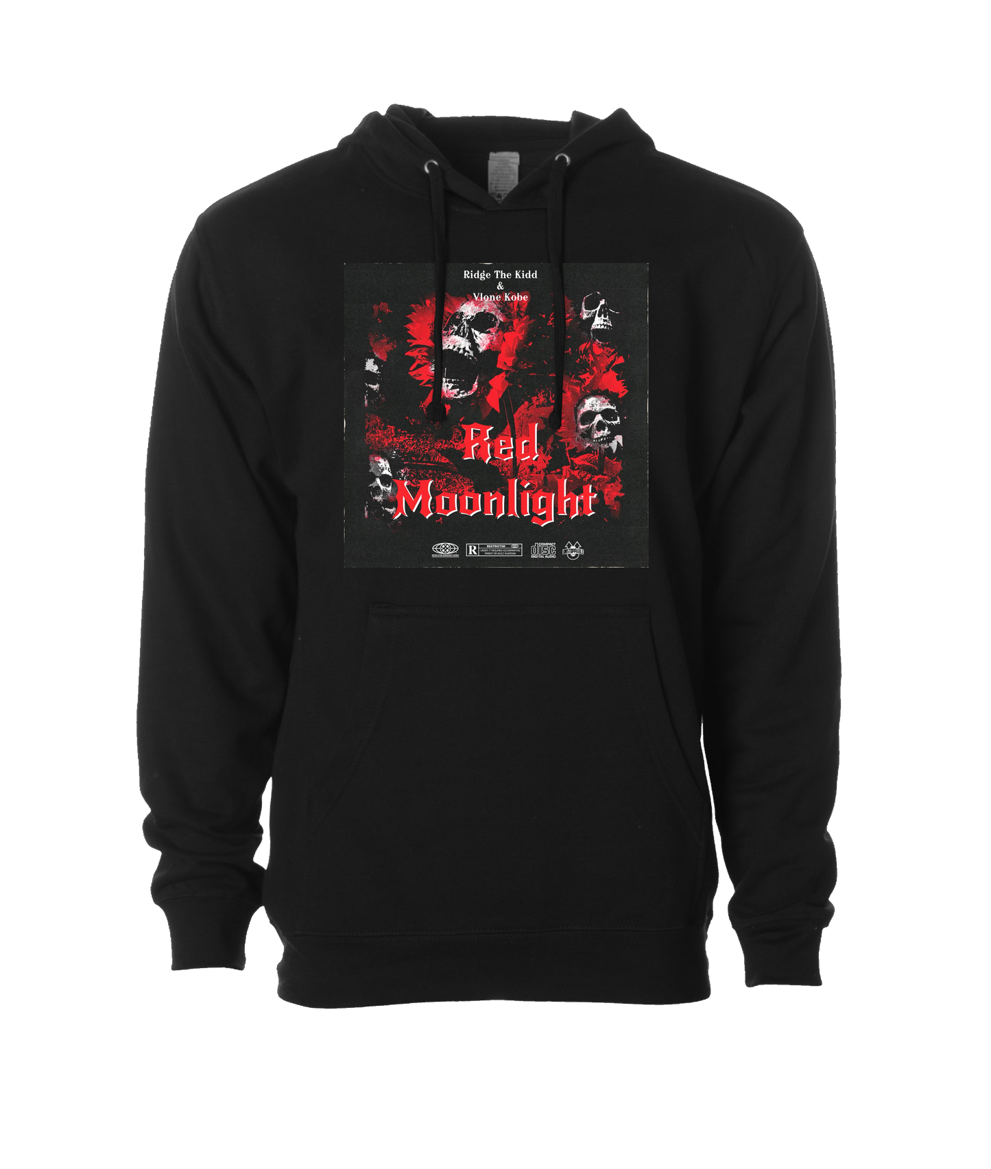 Ridge The Kidd - Red Moonlight EP - Black Hoodie