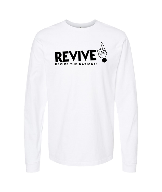 V-RVTOP - DESIGN 1 - White Long Sleeve T