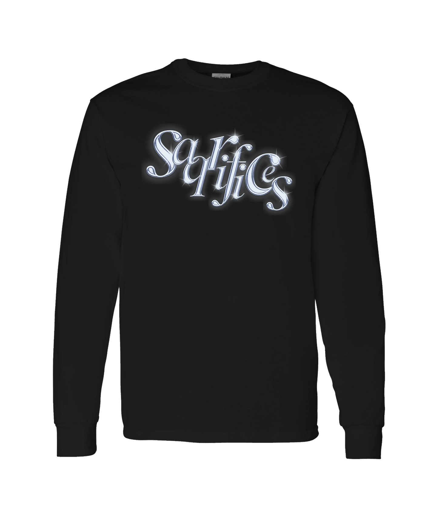 SAQRIFICES - Logo - Black Long Sleeve T