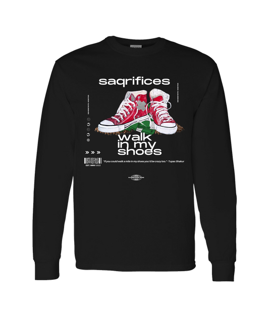 SAQRIFICES - Logo 1 - Black Long Sleeve T