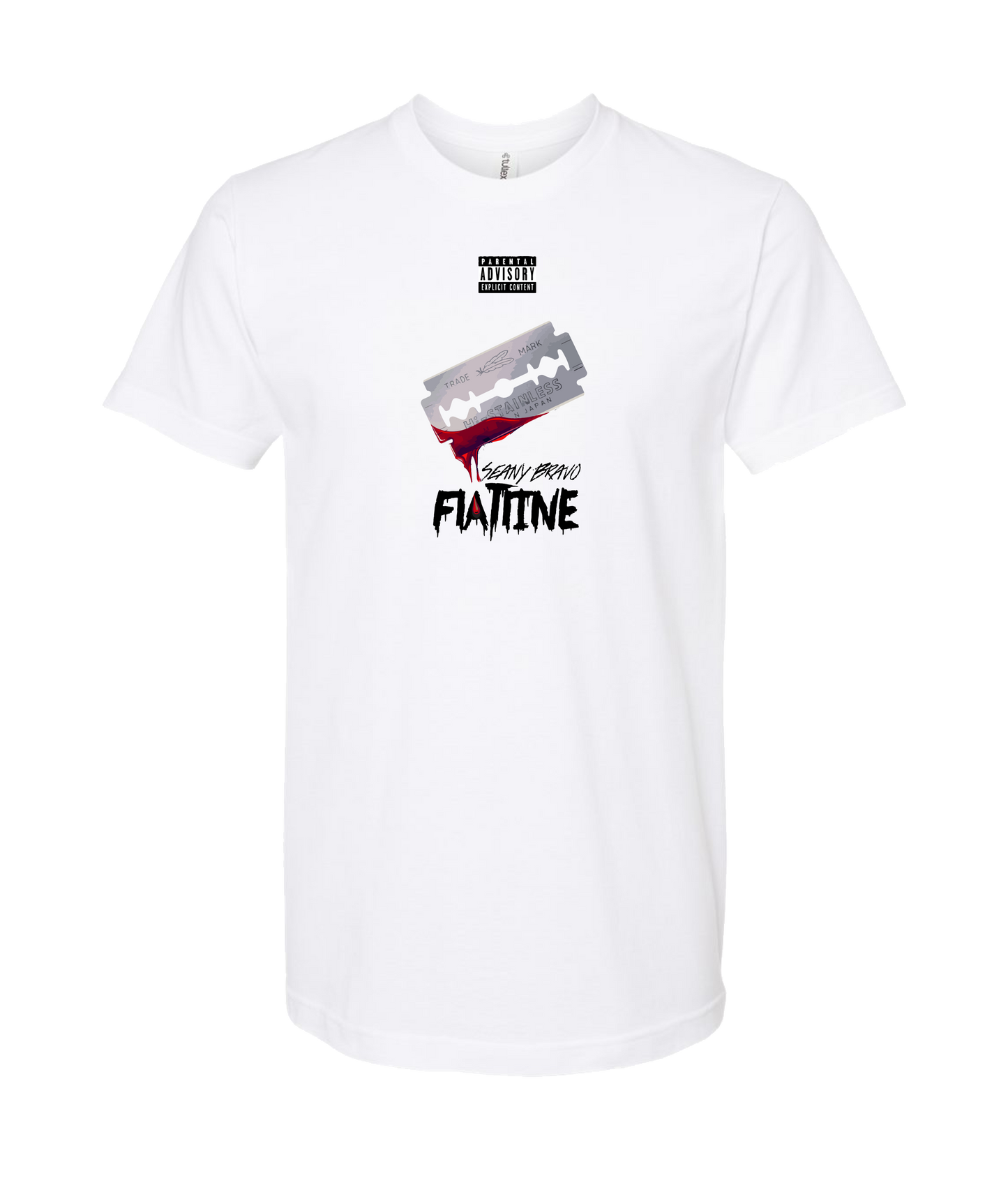 Seany Bravo - Flatline - White T Shirt