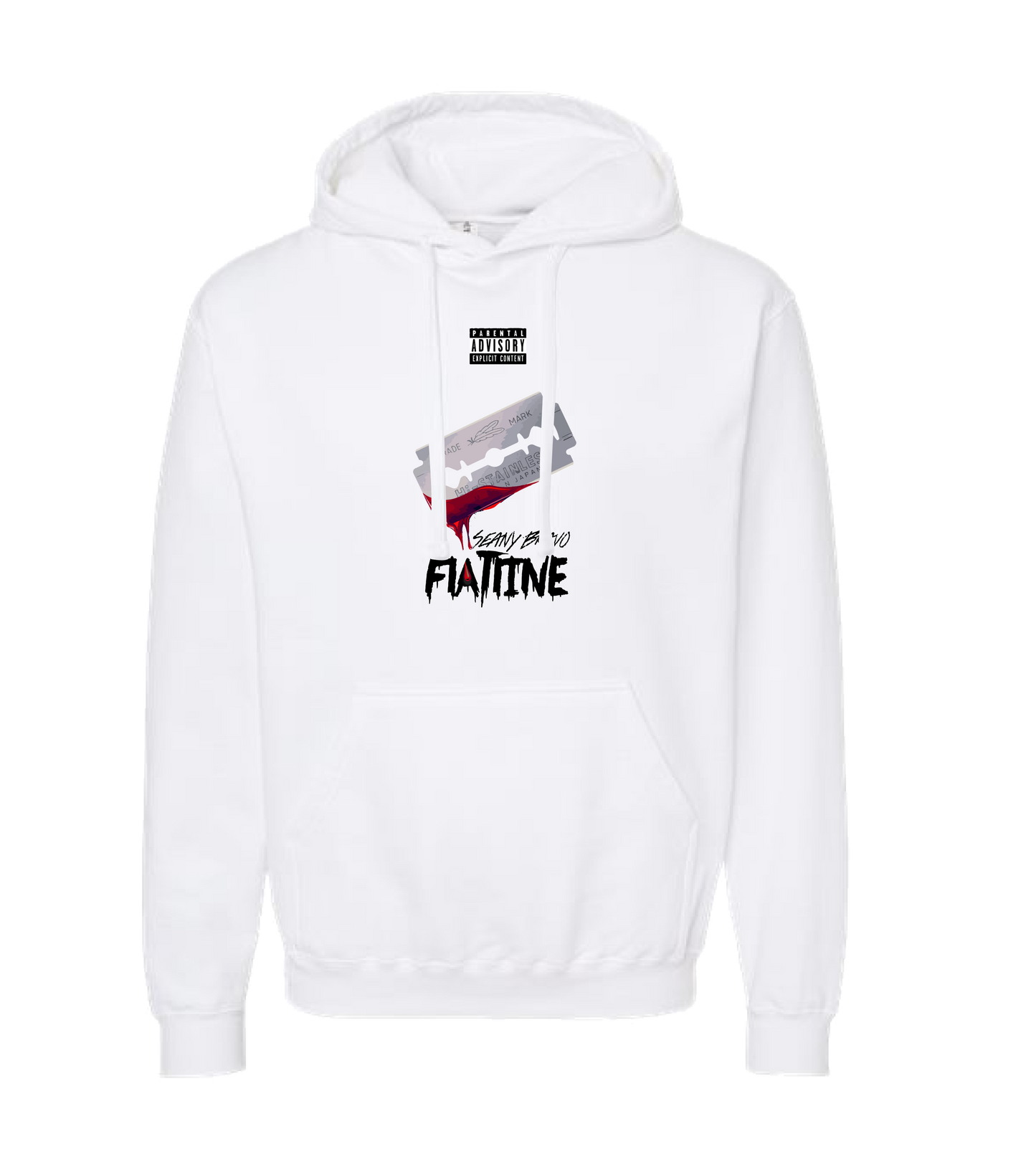 Seany Bravo - Flatline - White Hoodie