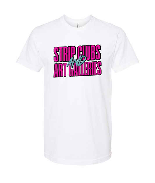 StripClubs and Art Galleries - Logo Tee - White T Shirt