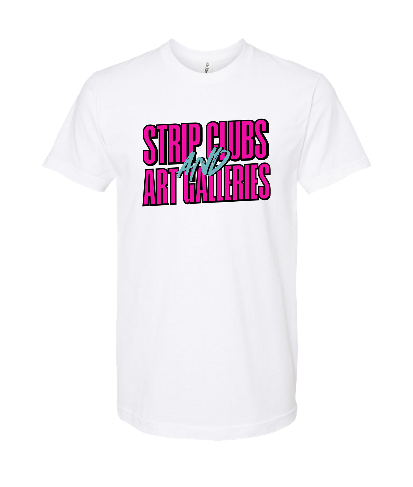 StripClubs and Art Galleries - Logo Tee - White T Shirt