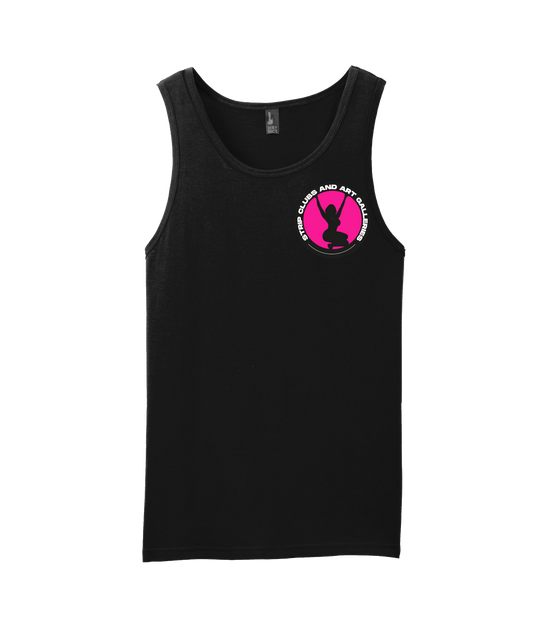 StripClubs and Art Galleries - Patch Tee - Black Tank Top