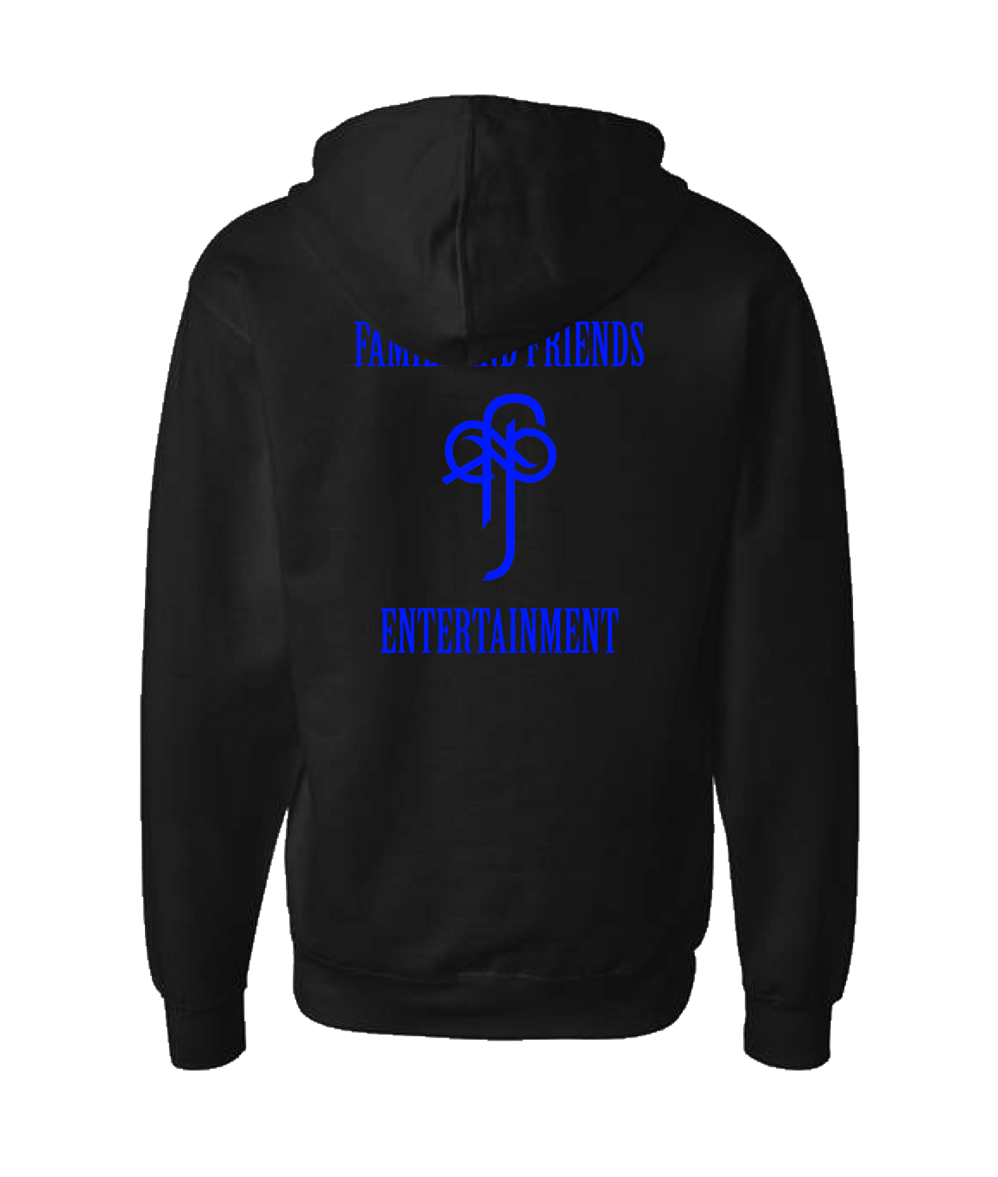Sincrawford - Family and Friends Ent. (Blue) - Black Zip Up Hoodie