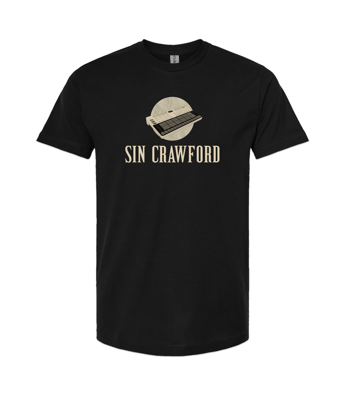 Sincrawford - Drum Machine - Black T-Shirt