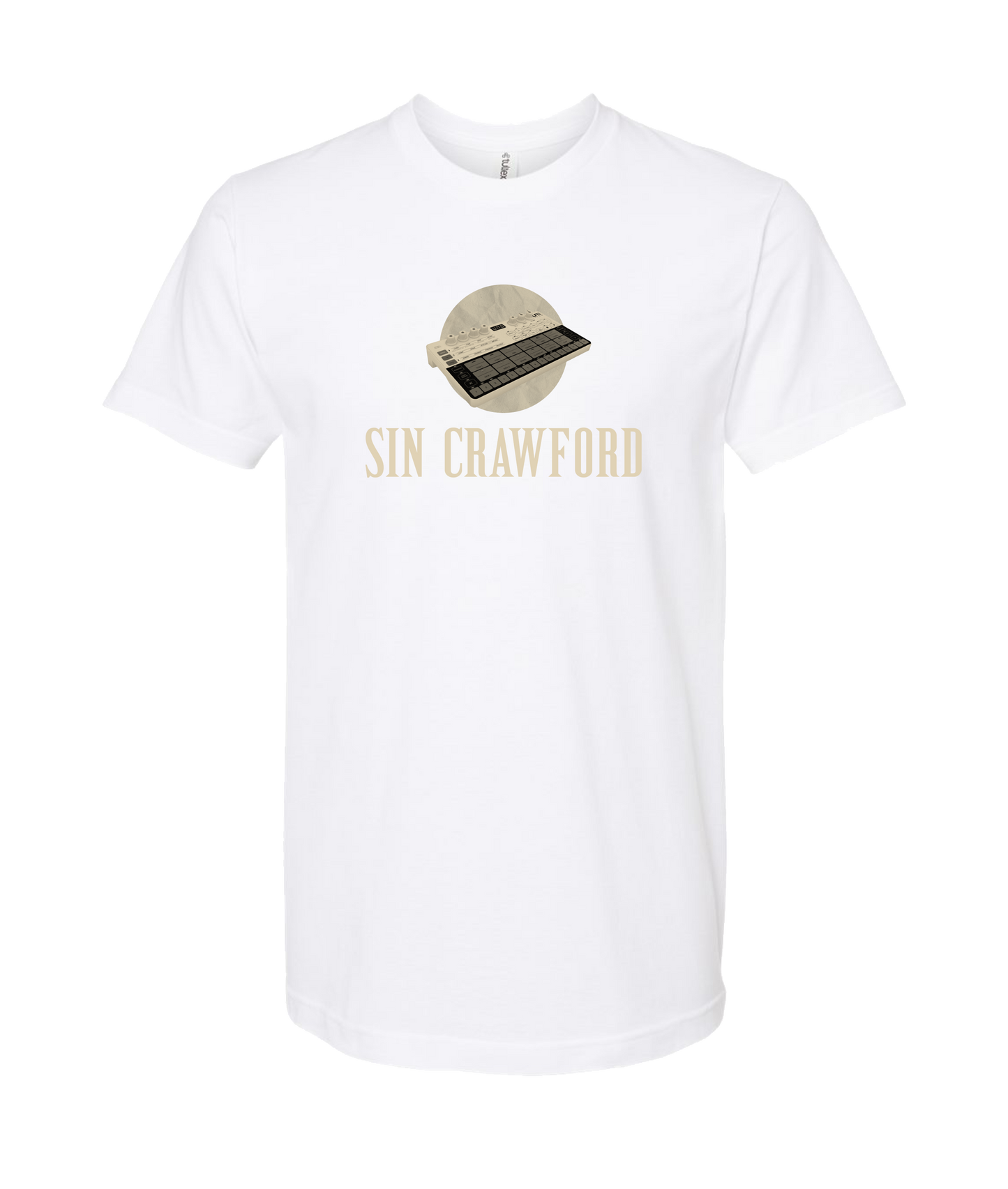 Sincrawford - Drum Machine - White T-Shirt