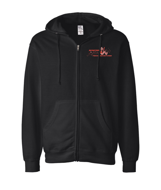 V-SCNTOP - Scooter Nightcrawler Tight Lip - Black Zip Up Hoodie