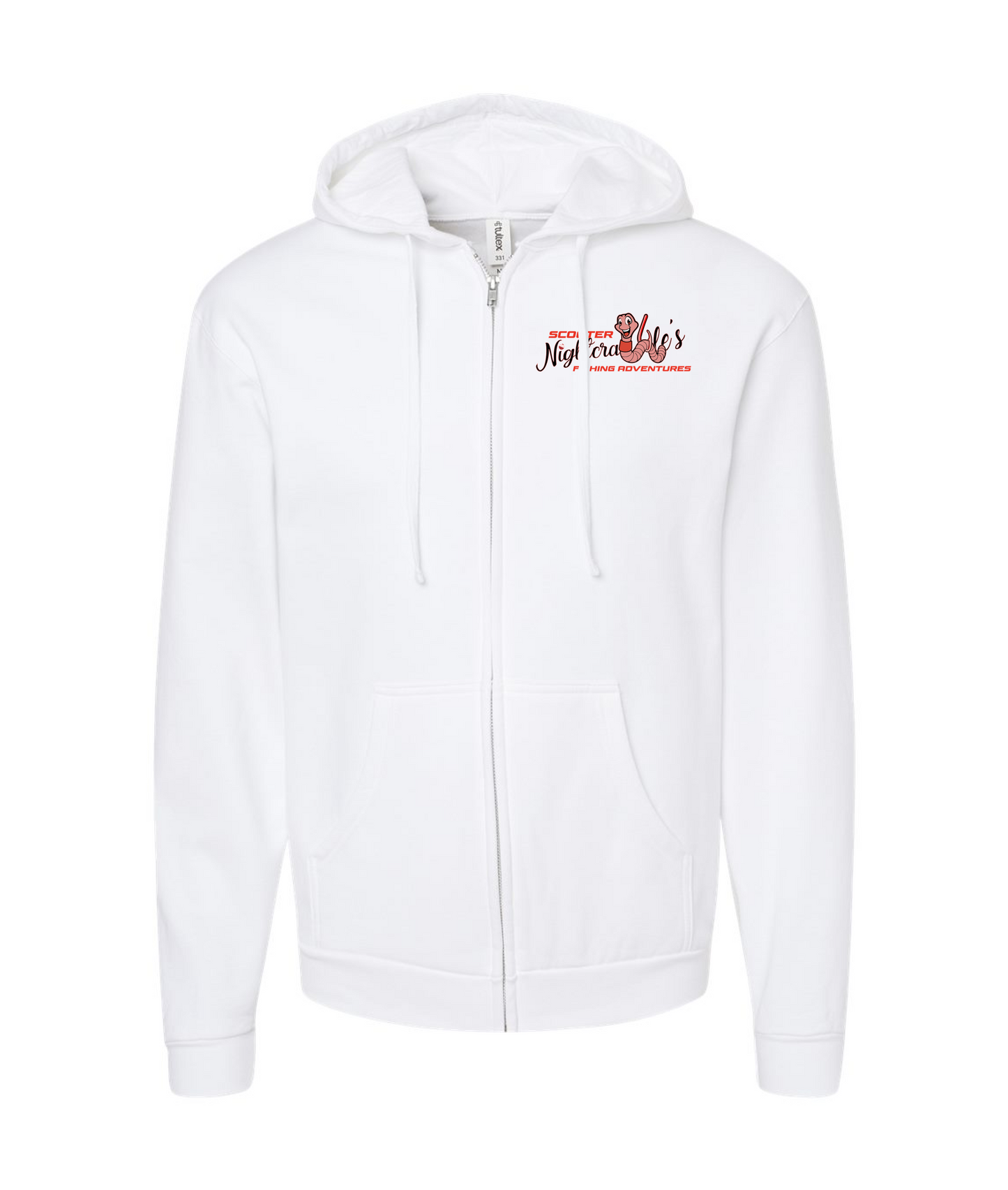 V-SCNTOP - Scooter Nightcrawler Tight Lip - White Zip Up Hoodie