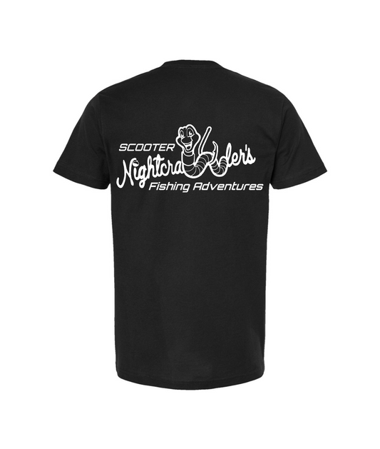 V-SCNTOP - Scooter Nightcrawler BW - Black T Shirt