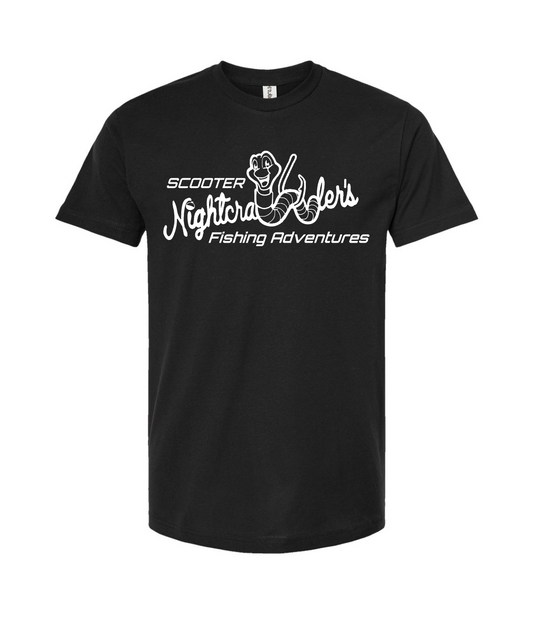 V-SCNTOP - Scooter Nightcrawler BW - Black T Shirt