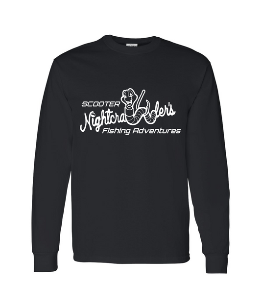 V-SCNTOP - Scooter Nightcrawler BW - Black Long Sleeve T