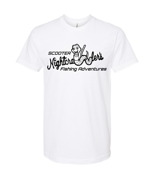 V-SCNTOP - Scooter Nightcrawler BW - White T Shirt