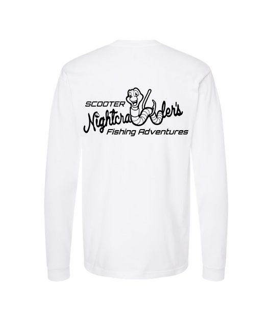 V-SCNTOP - Scooter Nightcrawler BW - White Long Sleeve T