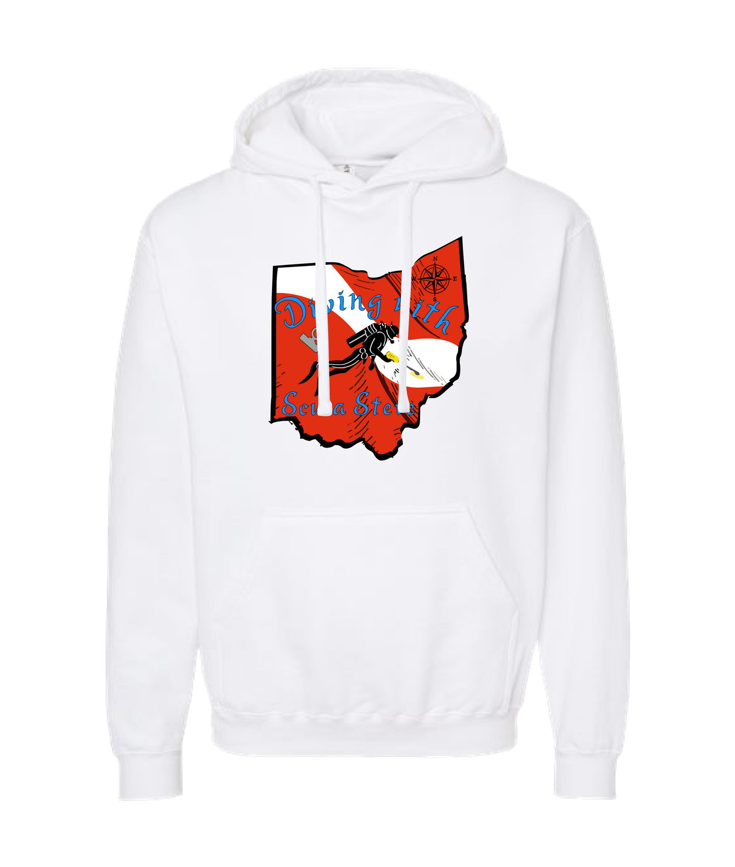 V-SCSTTOP - DESIGN 1 - White Hoodie