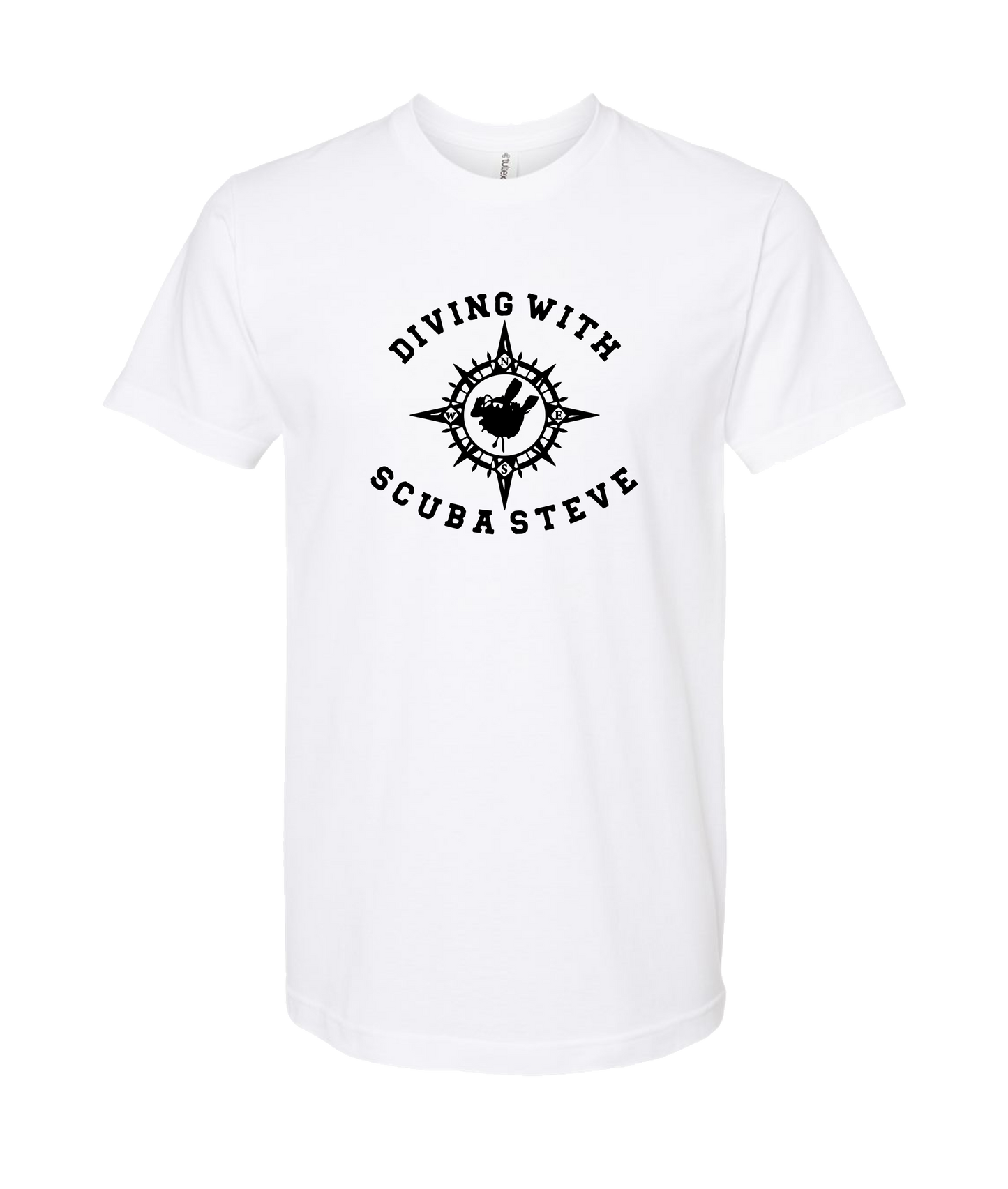Scuba Steve - COMPASS - White T Shirt