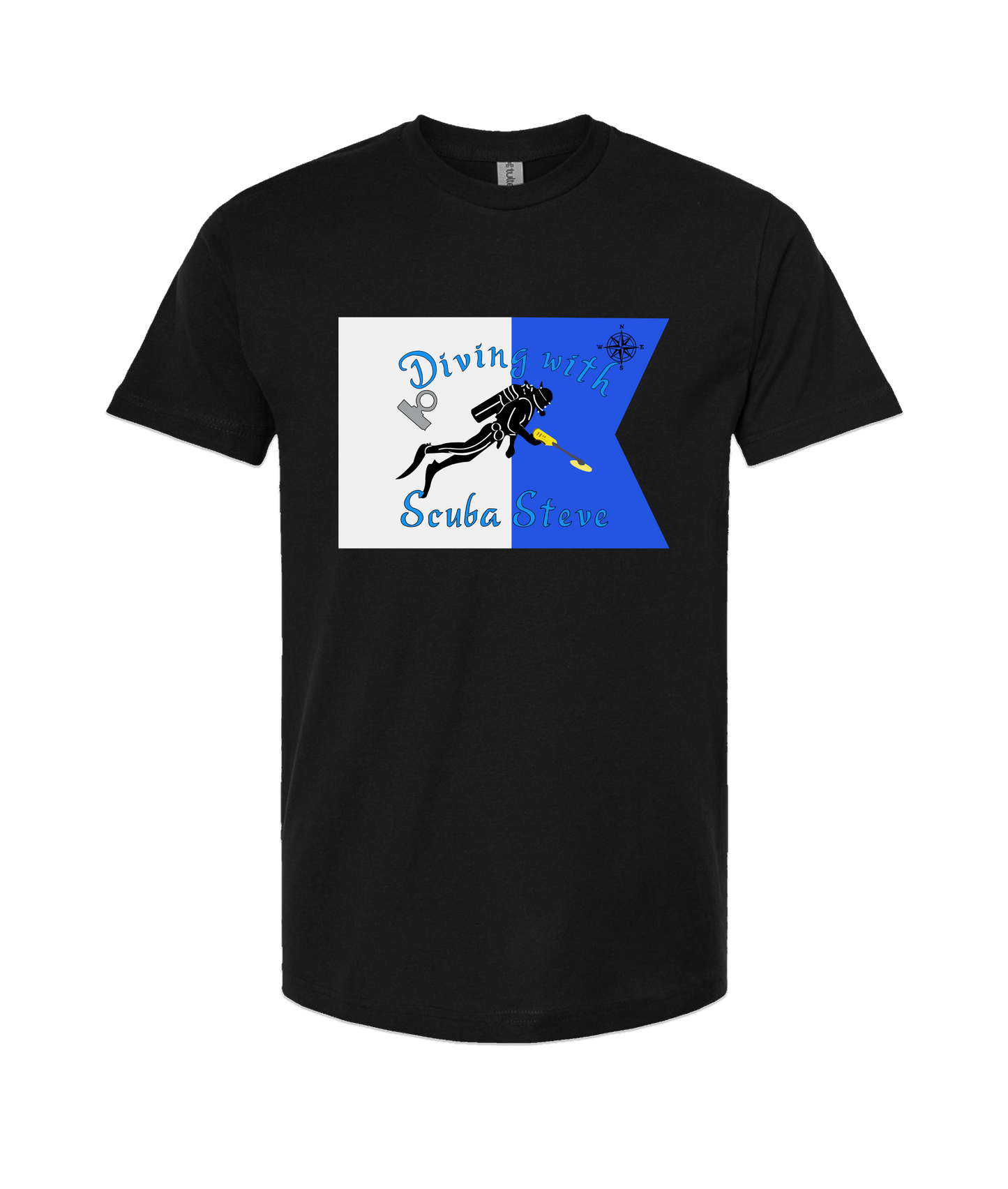 V-SCSTTOP - DESIGN 3 - Black T-Shirt