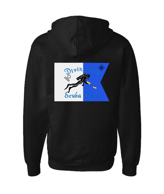 V-SCSTTOP - DESIGN 3 - Black Zip Up Hoodie