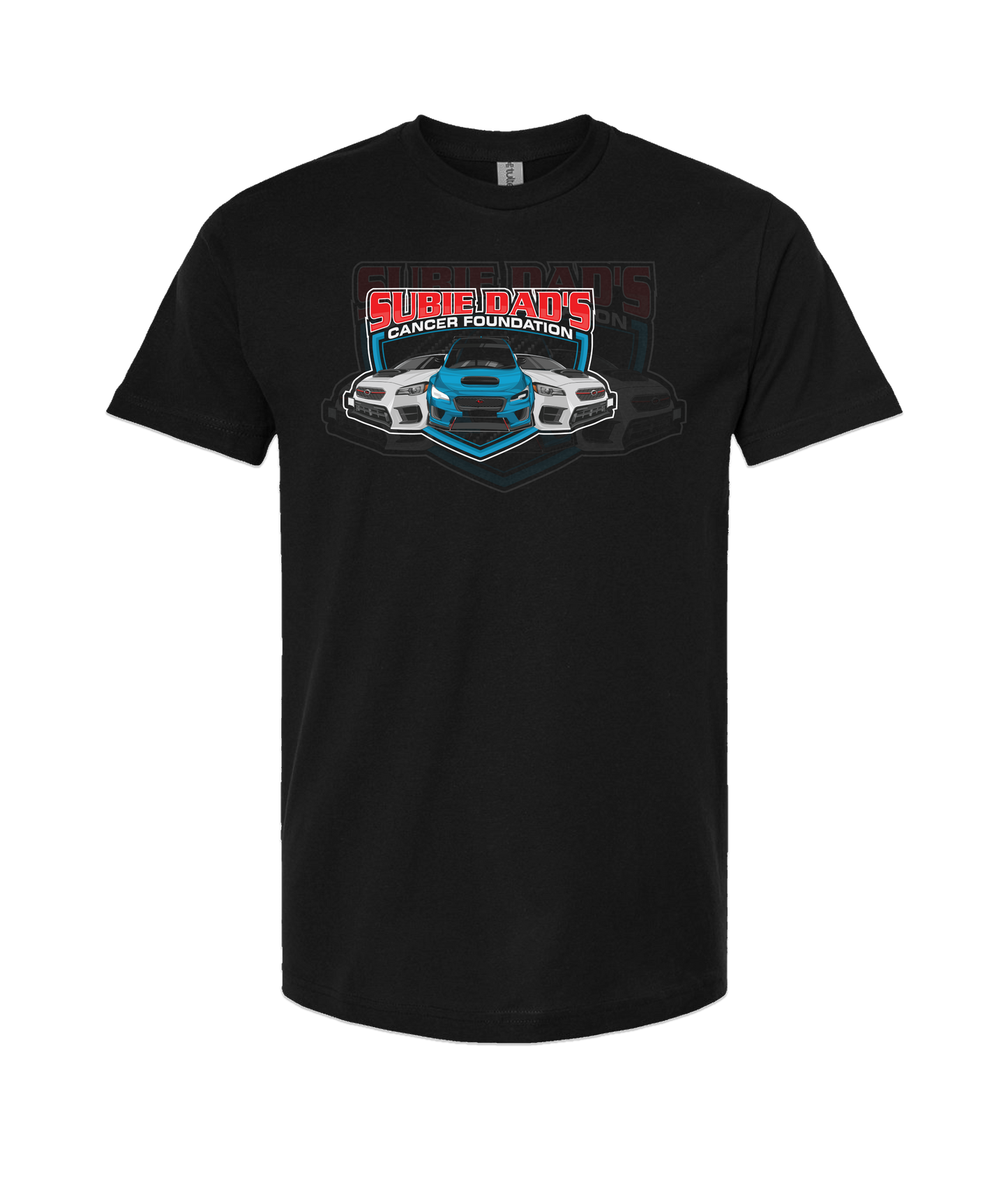 Subie Dad's Cancer Foundation - Subies - Black T-Shirt