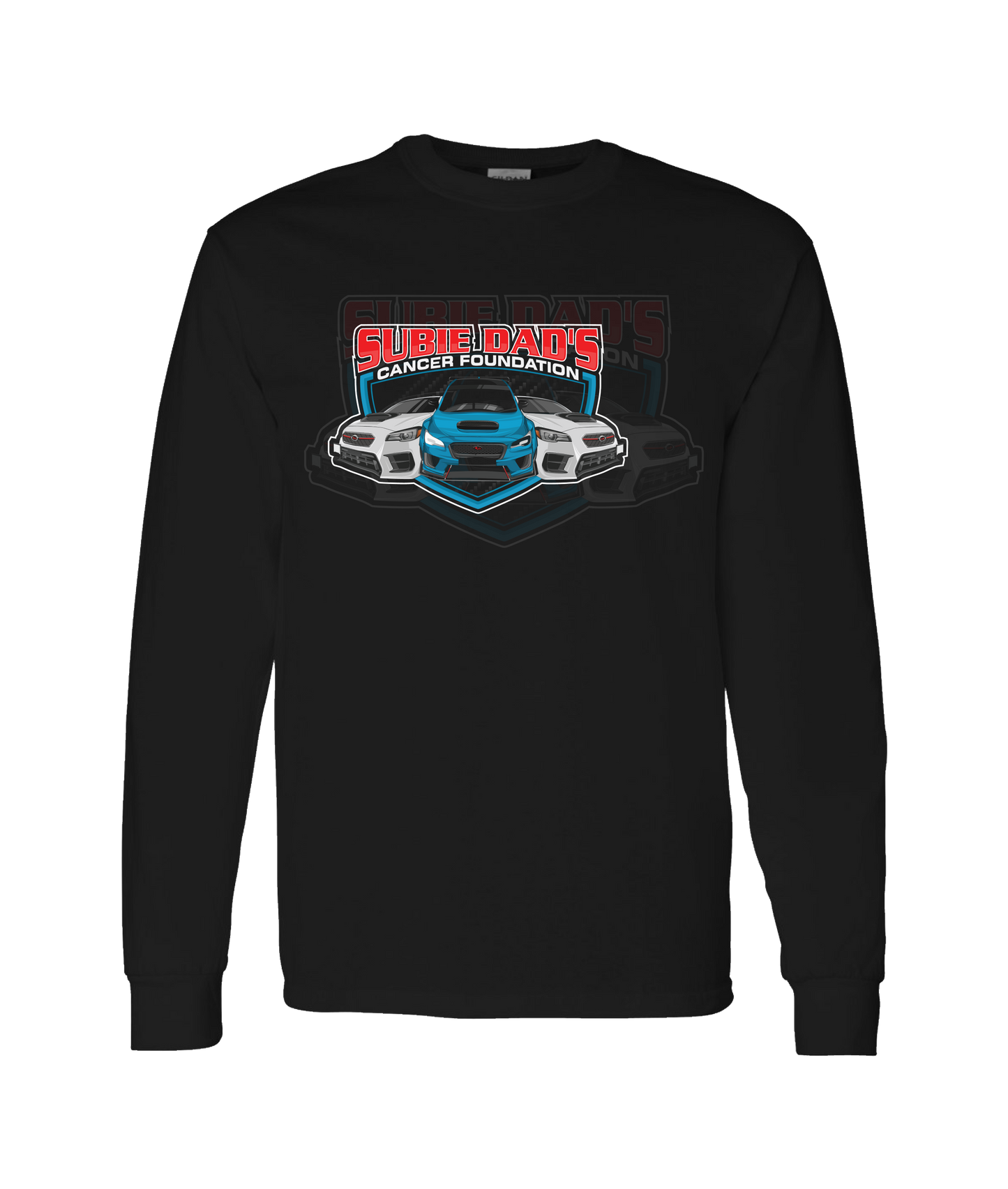 Subie Dad's Cancer Foundation - Subies - Black Long Sleeve T