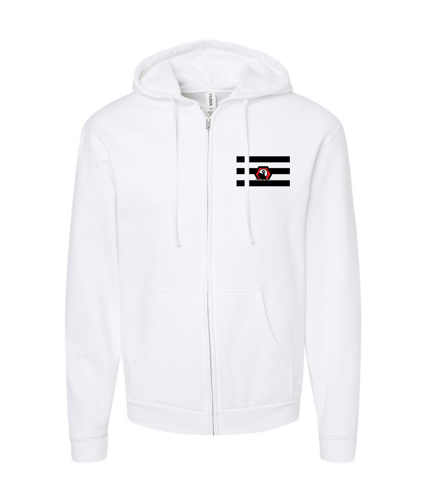 Skank Dollar - Heterosexual Pride - White Zip Up Hoodie