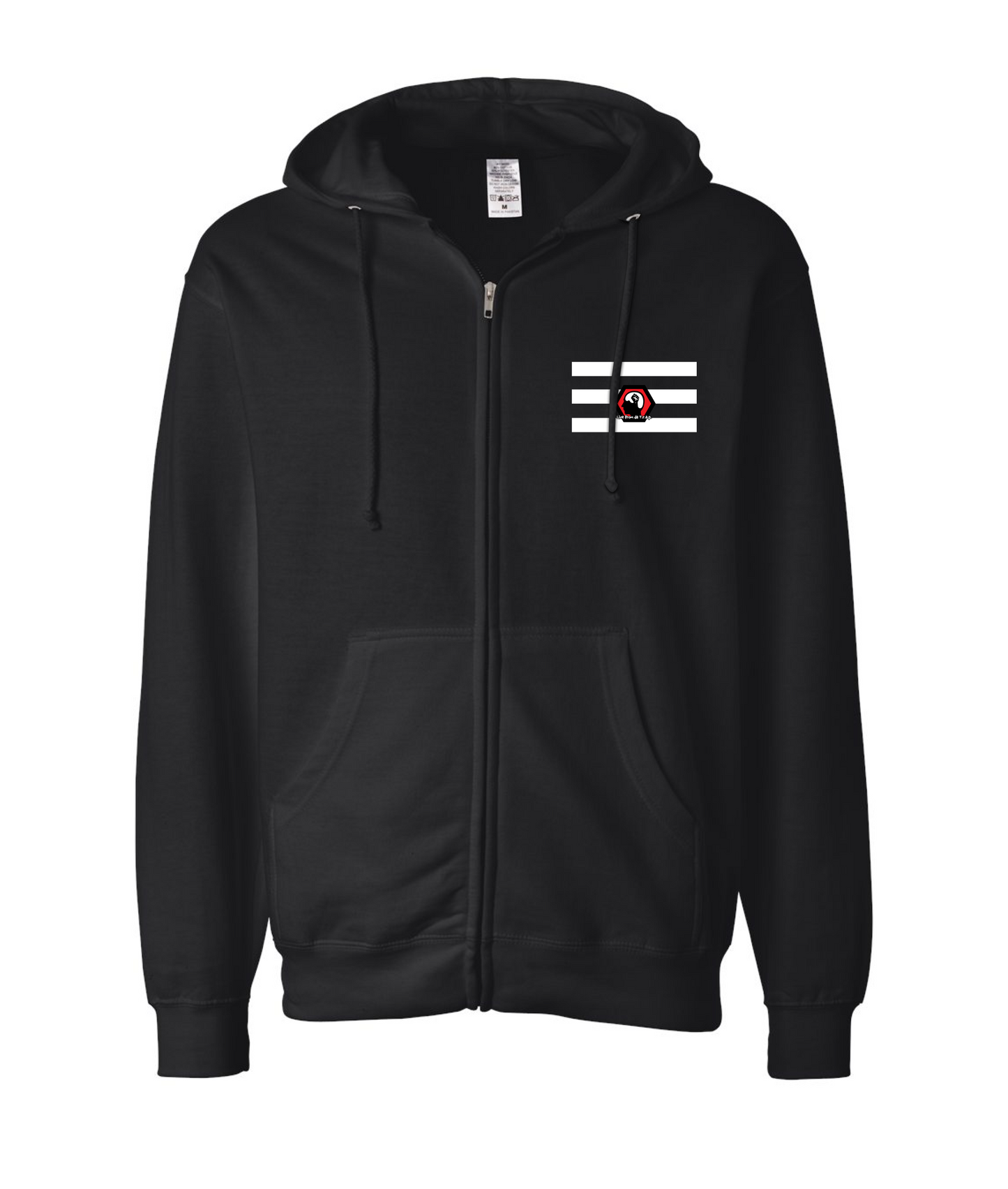 Skank Dollar - Heterosexual Pride - Black Zip Up Hoodie