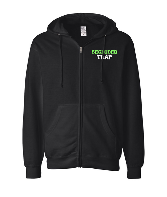 V-SECTTOP - Secluded Trap - Black Zip Up Hoodie