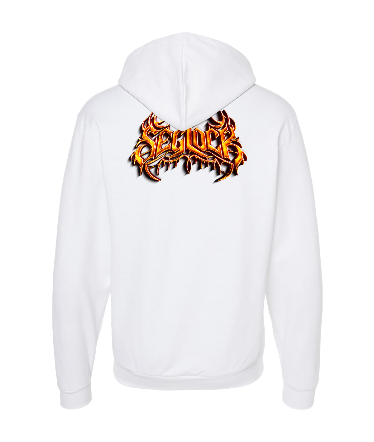 Seglock - Seg Glow - White Zip Up Hoodie