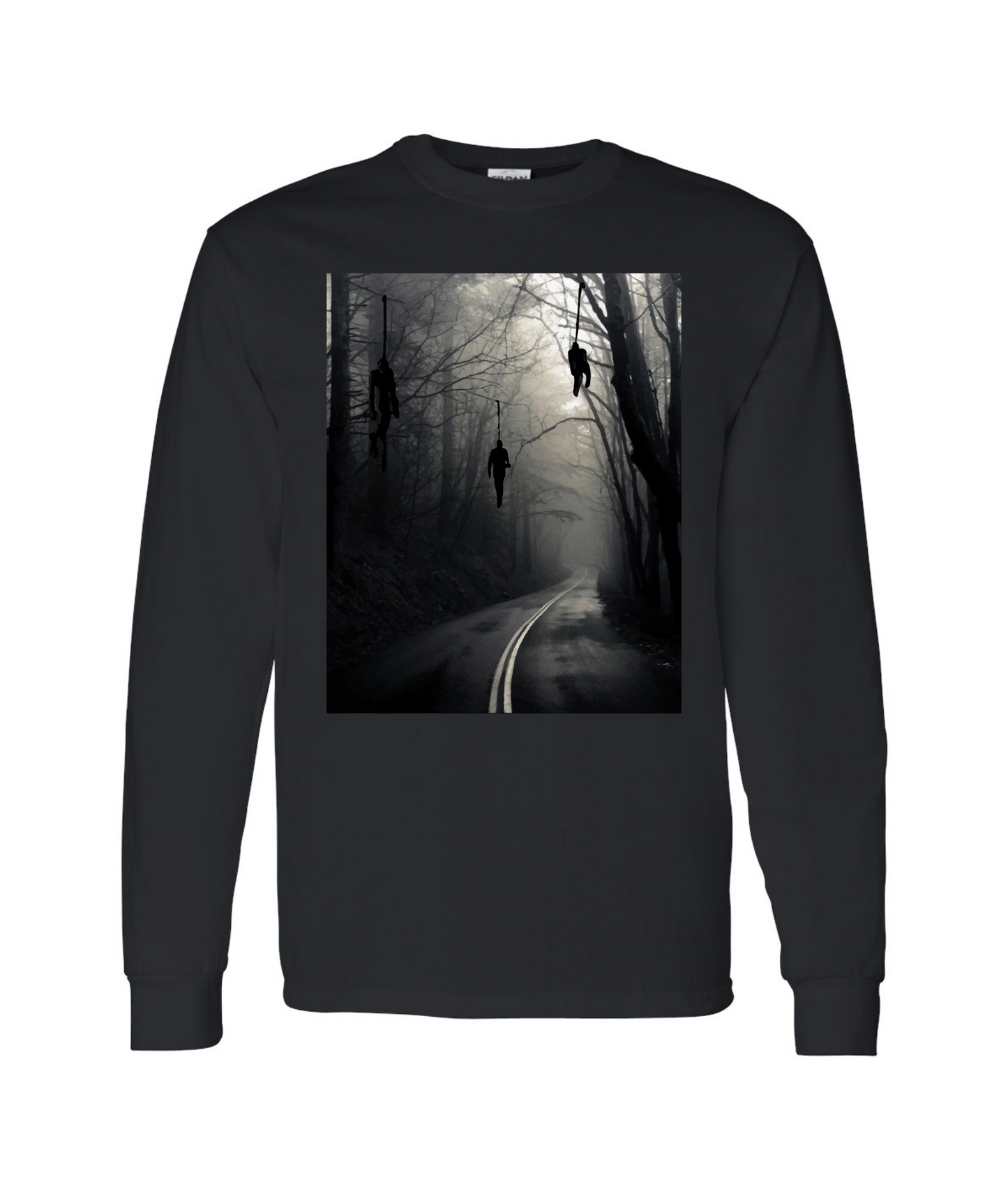 V-SEGTOP - DON'T GO DOWN THAT ROAD - Black Long Sleeve T